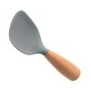 Versatile Rice Spoon Household Spoon Wood Handle Rice Shovel Heat Resistant Non-stick Silicone Spoon Silicone Material