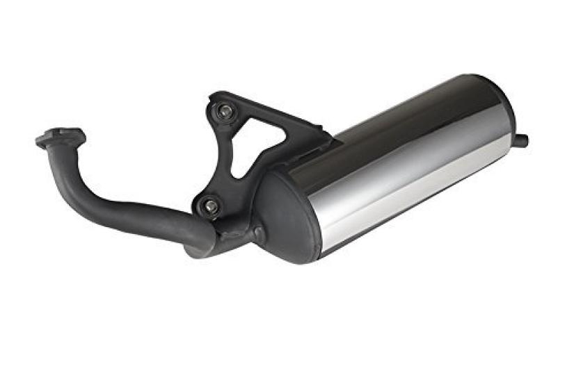 NBS Bike Parts Center Stainless Steel Wrapped Muffler for Honda Live Dio ZX/SR AF34/AF35 (2003)