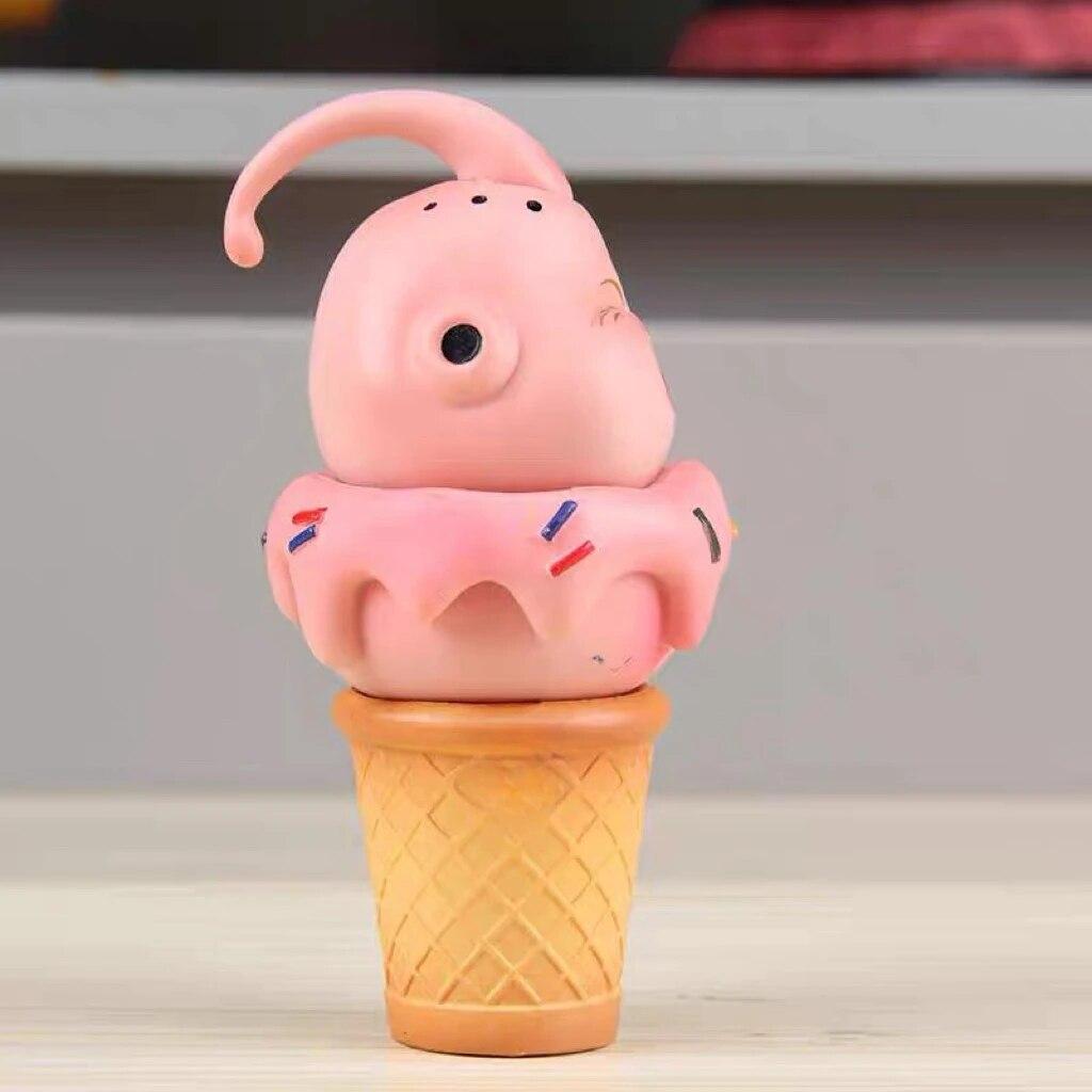 Majin Buu Cute Ice Cream Anime Action Figure Car Interior Decoration Statue PVC Model Children Toy Gifts