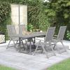 VidaXL 5-Piece Garden Dining Set Patio Dining Furniture Table and Dining Chairs Outdoor Lounge Set 3079647