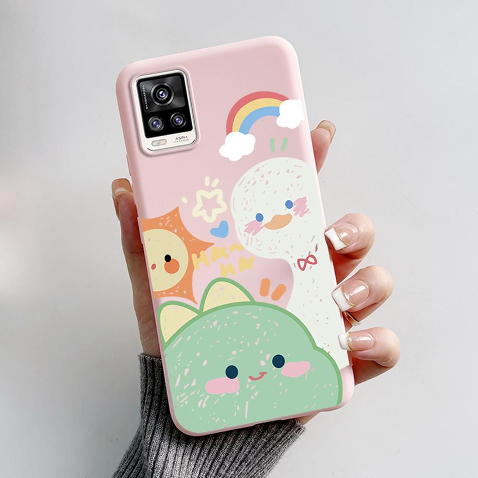 For Vivo V20 2021 Case V2040 Cute Cat Bear Frog Cover Soft Silicone Slim Phone Case For Vivo V20 V 20 VivoV20 V2025 V2024 Bags