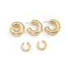 Ingemark 5 Pcs/Set Punk Minimalism Gold Color Metal Piercing Stud Earrings Women Creative CCB C-Shape Hoop Earrings New Jewelry
