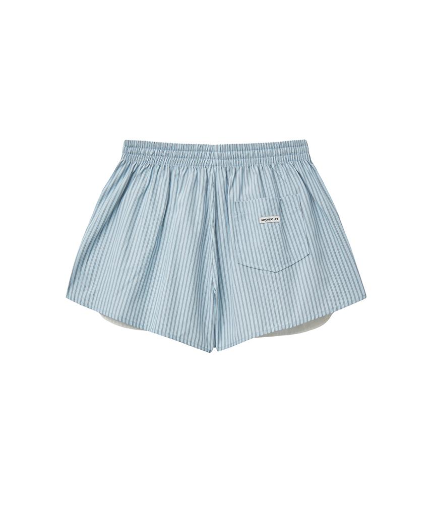 Lense Stripe Boxer Shorts Blue