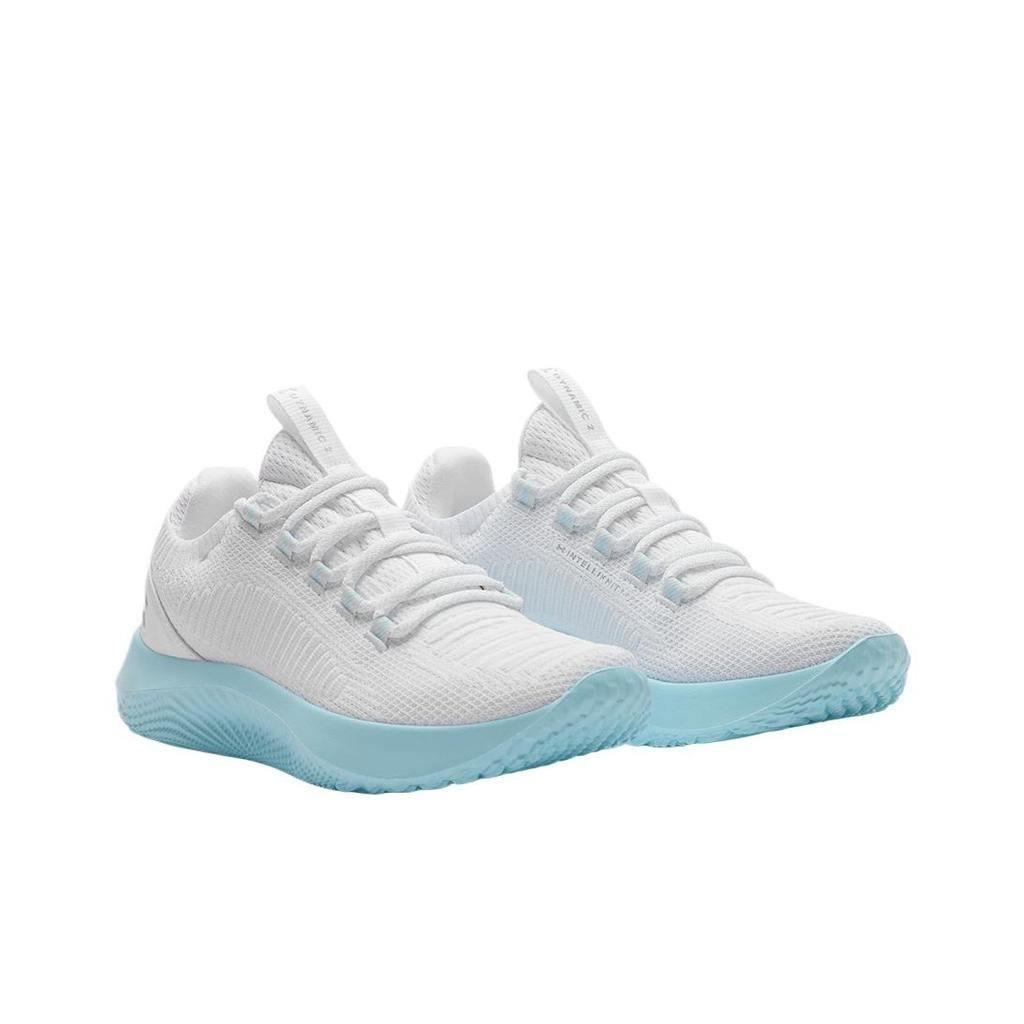 Under Armour Flow Dynamic 2 White Stream Women Sneakers Metallic-Silver 3028077-102