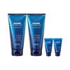 AHC Premium EX Hydra B5 Cleansing Foam Set, 2pcs 180ml Full Size + 2pcs 30ml Mini Facial Wash, Gentle Soothing Cleanser