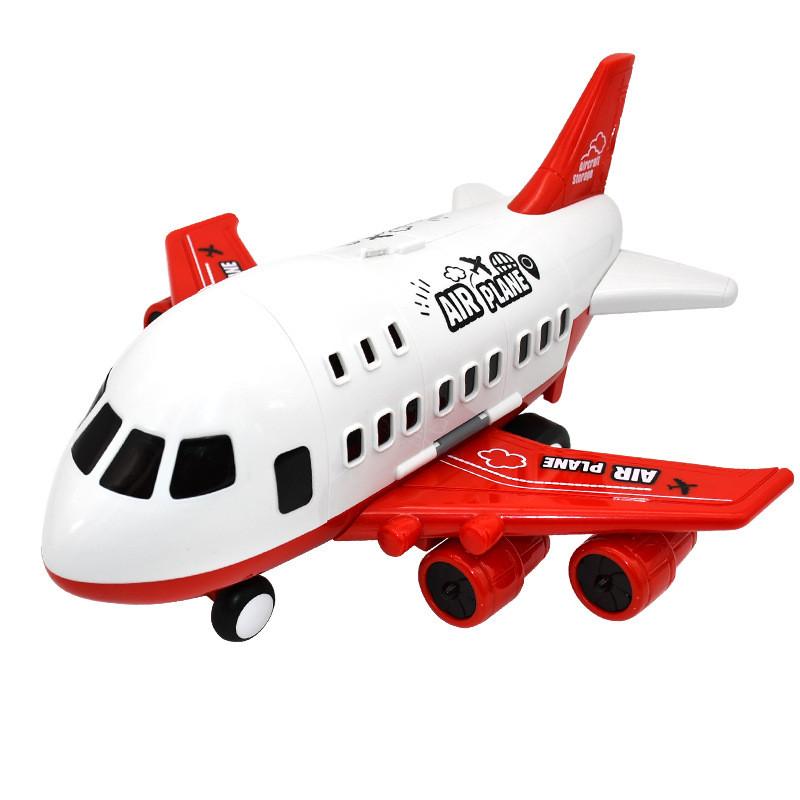 Large Passenger Plane Model Toy Set Large Capacity Plastic Airplane Slide Inertia Toy Airplane Gift For Children