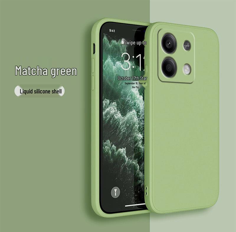 Compatible Phone Case for Redmi Note 14, Note 15, and Note 15 Pro - Full Coverage Liquid Silicone, Straight Edge Design