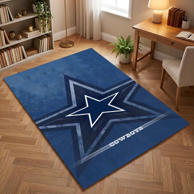 Dallas Cowboys (1) Kancelářské koberce vhodné do obývacích pokojů, ložnic, kanceláří a kuchyní dárek pro moderní domácí dekoraci