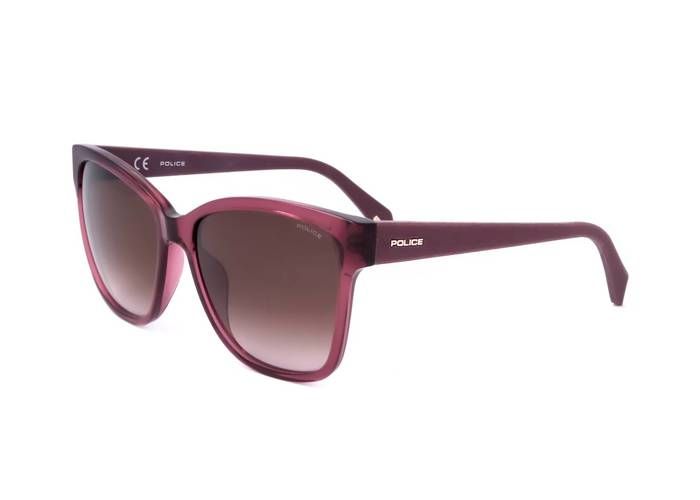 Lunettes de Soleil Police SPLG44 56/16/140 0G64 SHINT TRANSP.RED VIOLET ACETATE WOMAN POL SUN SPLG44 0G64 56 16 140