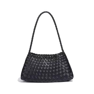 Borsa Intrecciata Estiva Nuovo Design di Nicchia Grande Capacità Borsa a Spalla/Sottobraccio Vacanza Pigra Francese