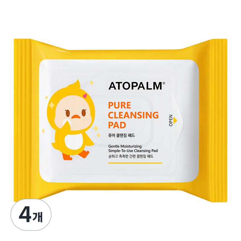 Atopalm Pure Cleansing Pads 62g, 30 Pcs, 4 Pcs