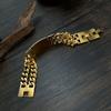 Punk Christian Bible Cross Charm Bracelet Male Gold Color Stainless Steel Cuban Link Chain Bracelets for Men Religious Jewelry