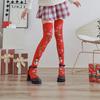 Christmas Long Stockings Party Costume Ball Dress Up Accessories Red Socks Snowman Snowflake Over-the-Knee Socks