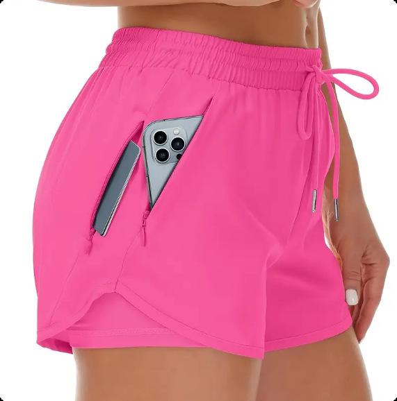 Women's 5" Quick-Dry Lightweight Running Shorts with Zipper
