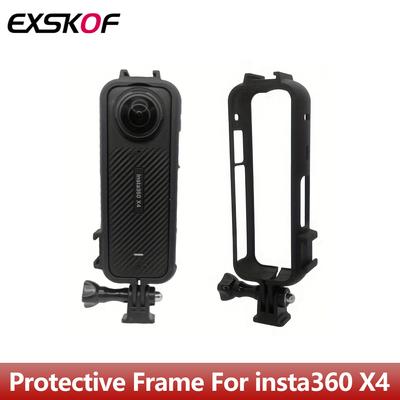 Beschermende Frame Behuizing Duurzaam Frame met Cold Shoe Mount voor Insta 360 X4 voor insta360 X4 Actiecamera Accessoires