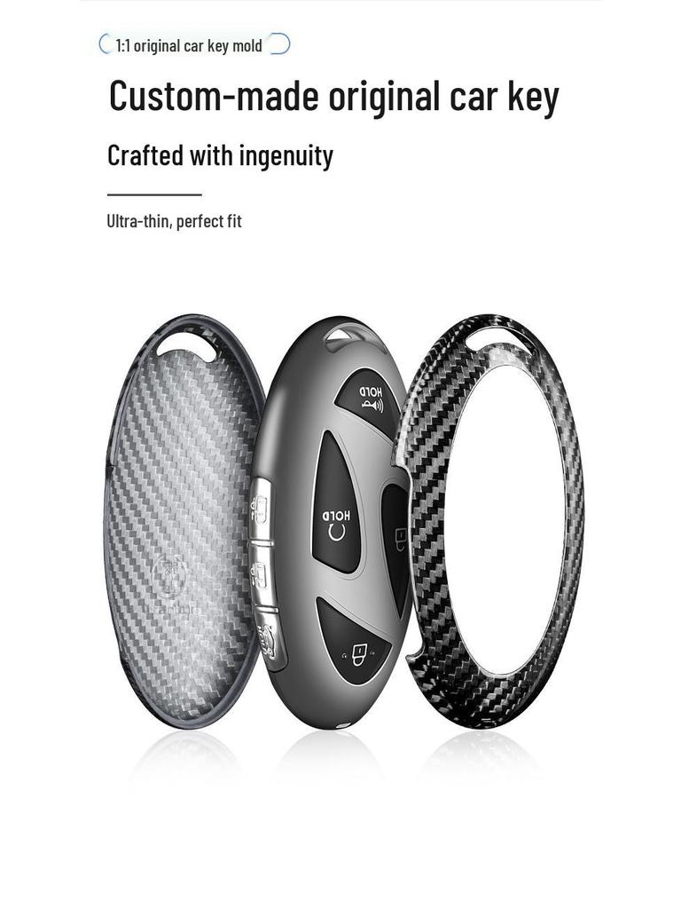 T-Carbon Kryt klíče z uhlíkových vláken pro Hyundai Elantra, Sonata, Tucson
