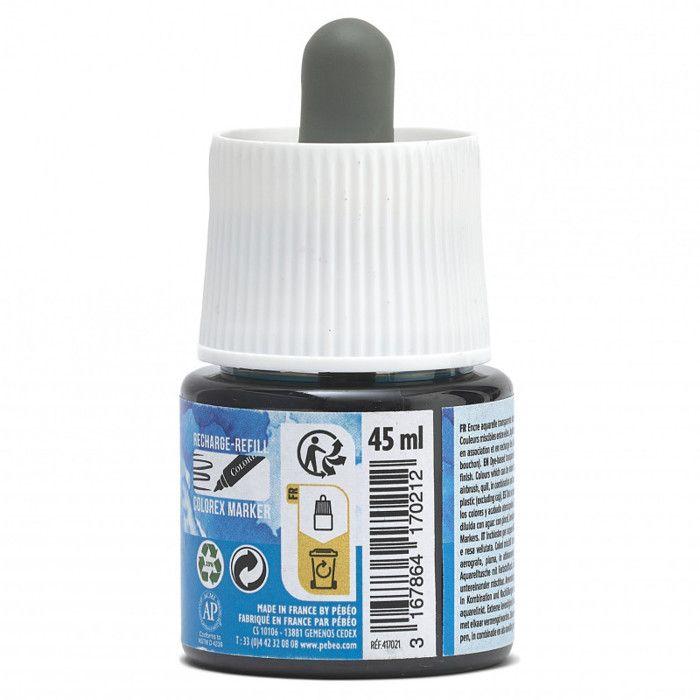 Encre Aquarelle - PEBEO - Colorex - 45 ml - Bleu De Chine - Mixte
