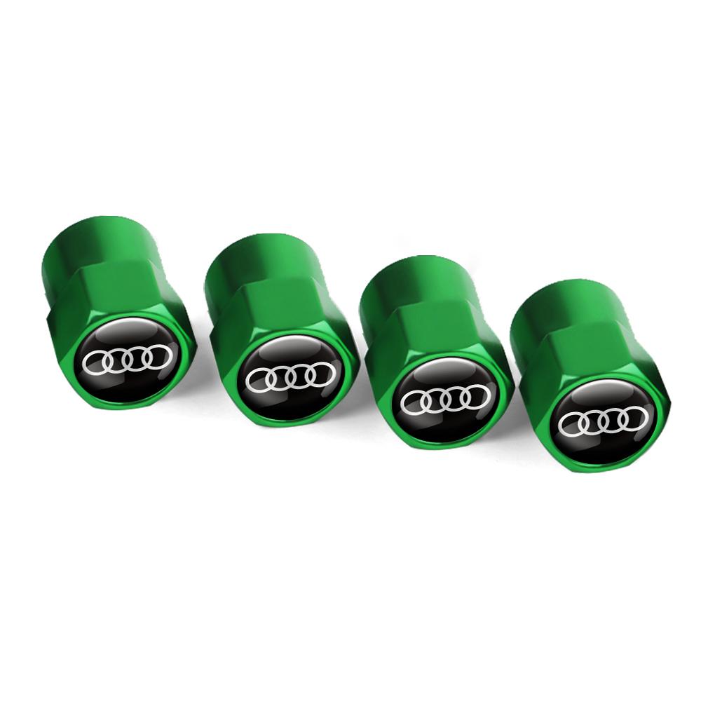 4Pcs Car Accessories 3D Metal Wheel Tire Valve Caps Auto Accessories For Audi S A4 B8 8P A3 A5 A6 C7 A1 A7 A8 Q2 Q3 Q5 Q7 Q8 TT