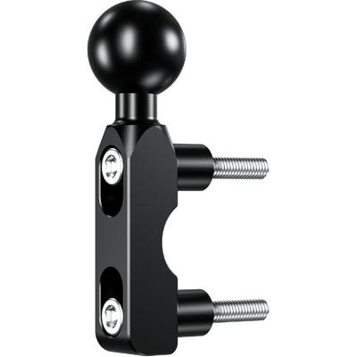 BRCOVAN Aluminum Alloy Mount Base With 1'' TPU Ball For Motorcycle Brake/Clutch Reservoir Compatible With RAM Mounts B Size 1'' Ball Double Socket