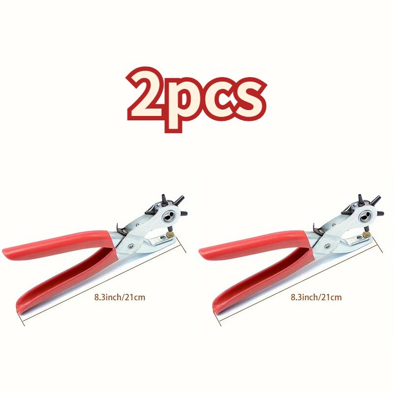 Lederlocher, Lederwerkzeuge, multifunktionaler gewöhnlicher Gürtelstanzer aus Kohlenstoffstahl, Stanzwerkzeug, Gürtellocher, Bastelwerkzeug