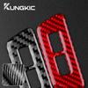 Carbon Fiber Style Interior Sticker for Volkswagen VW Golf 8 MK8 2020 2021 2022 2023 Rear USB Frame Interior Panel