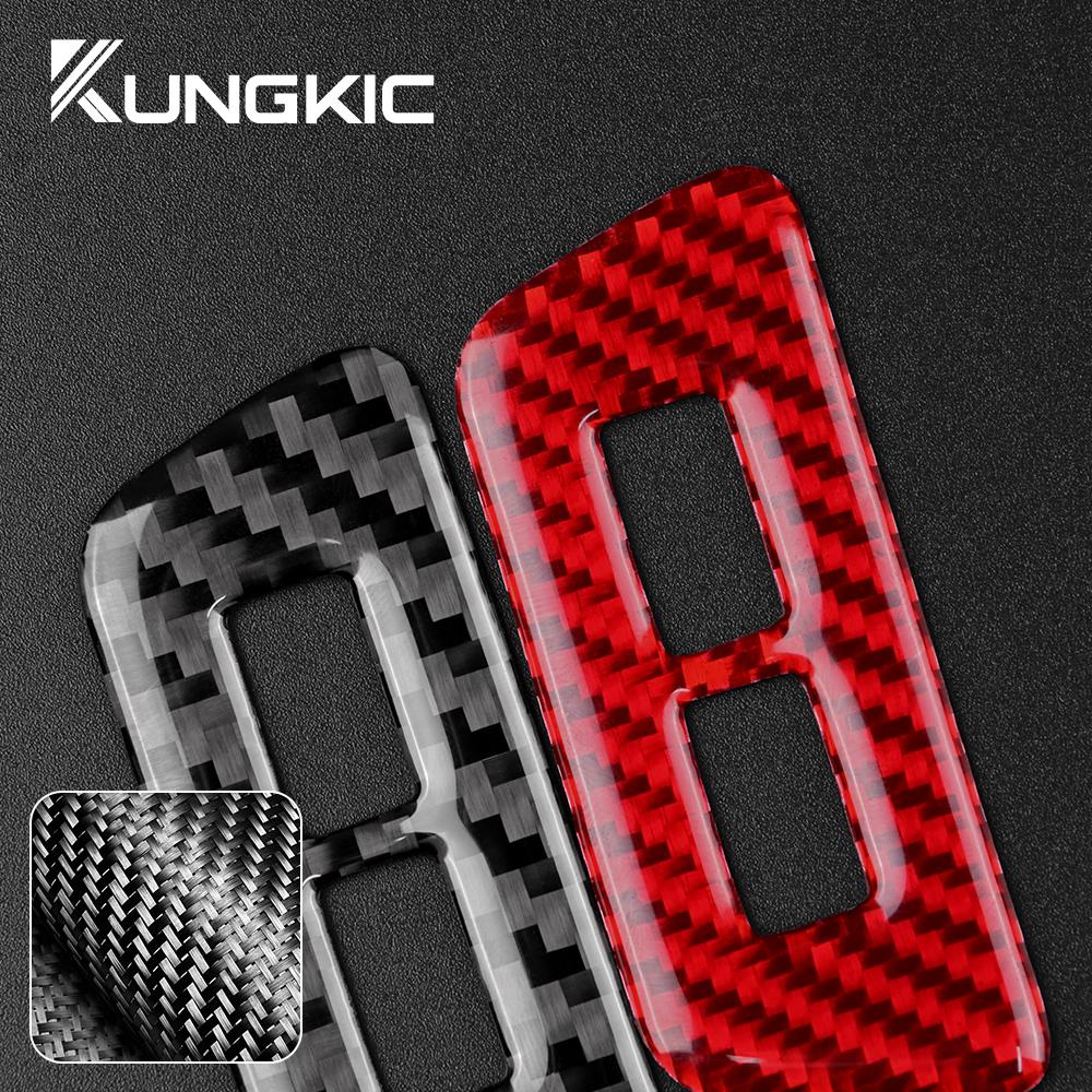 Carbon Fiber Style Interior Sticker for Volkswagen VW Golf 8 MK8 2020 2021 2022 2023 Rear USB Frame Interior Panel