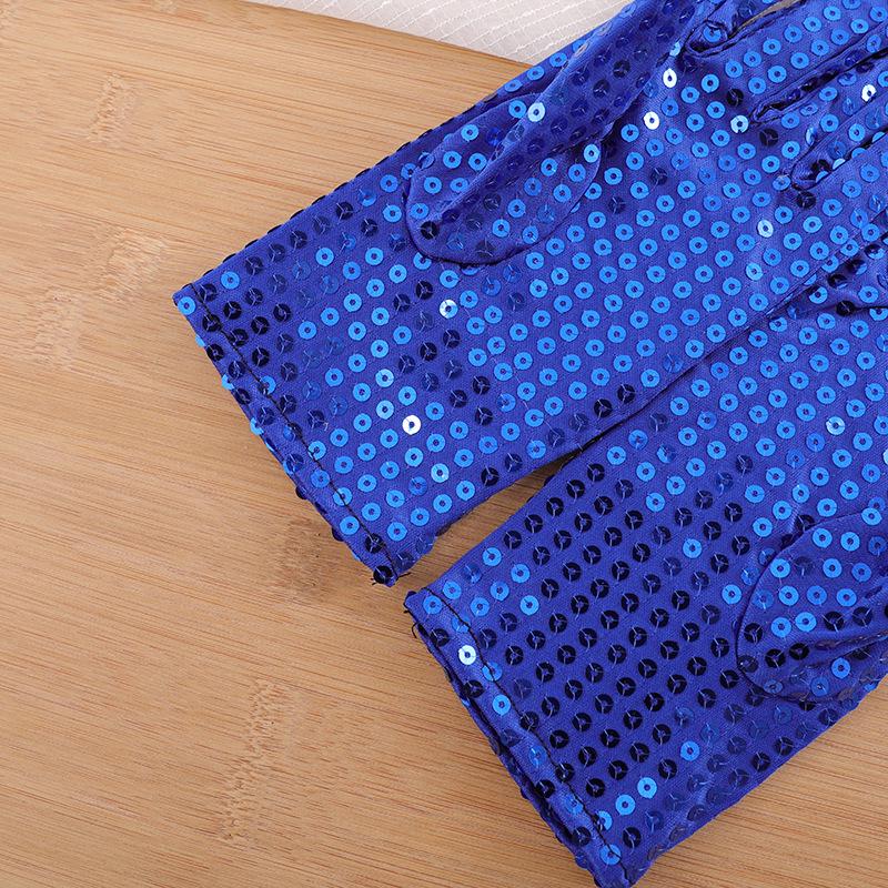 Glitter Sequin Performance Gloves for Men and Women - Adult Dance Stage Gloves