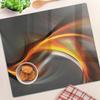 Decorative Glass Chopping and Serving Board Abstract Wave 60x52 cm