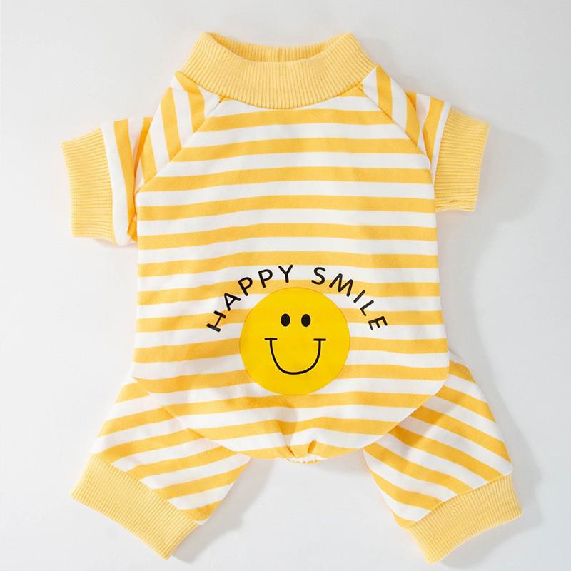 

Весенне-летняя полосатая 3D одежда для питомцев на четырех лапах с медведем для собак и кошек XXL (15-20 kg)