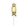 Crown Gold Number Birthday Candle Topper for First Birthday, Cake Decoration, Valentine's or Qixi Festival.