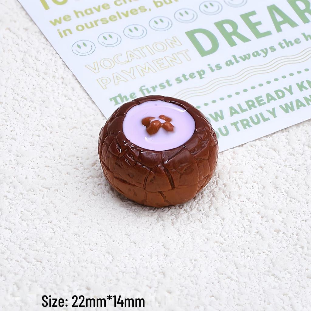 3D Cream Bread Play DIY Resin Ornaments for Mobile Phone Shells and Jewelry