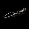 5/10pcs Durable Solid Ring Size 0# To 8# Rolling Swivel Heavy Duty Ball Fishing Snap Connector with Pin Bearing Barrel