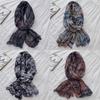 Folded Warm Scarf Cotton Neckerchief New Silk Scarf  Autumn Winter