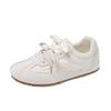 Women's White Sneakers Spring Autumn Lightweight Comfortable Soft Sole Casual Board Shoes Fashion Lace Up Outdoor Non Slip Flats