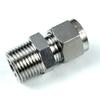 Compression Fitting Male Connector Made of Stainless Steel 304 for Tubes with OD NPT Flexible for Multiple Applications
