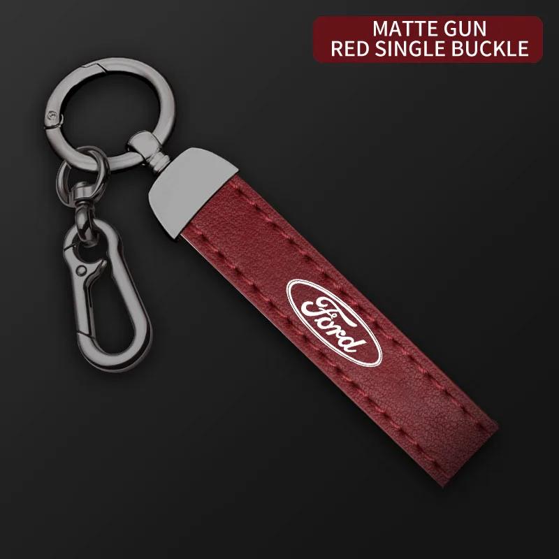 Car Sticker Ford New 2025 Hot Car Keychain Luxury Key Ring Holder Car Key Buckle Jewelry Gift For Ford Focus Mondeo Mk4 Mk5 Rang