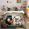 Rock Band Cartoon Style Set Bedding Duvet Cover Set Duvet Cover Pillowcases  (1*Duvet Cover 2*Pillowcases, Without Duvet Insert)