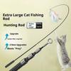 1/3/4Pcs Extended Four Section Telescopic Cat Stick 1.8M Extra Long Fishing Rod Resistant Feather Bell Cat Toy Pet Supplies