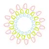 15 Pcs Knitting Stitching Markers Practical Knitting Markers Crochet Markers Weaving Counter Neddles Safety Pins