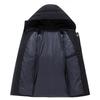Short High-end Down Jacket for Men and Women Trendy Brand Thickened High-down Hooded Three-bar Down Jacket Flight Jacket