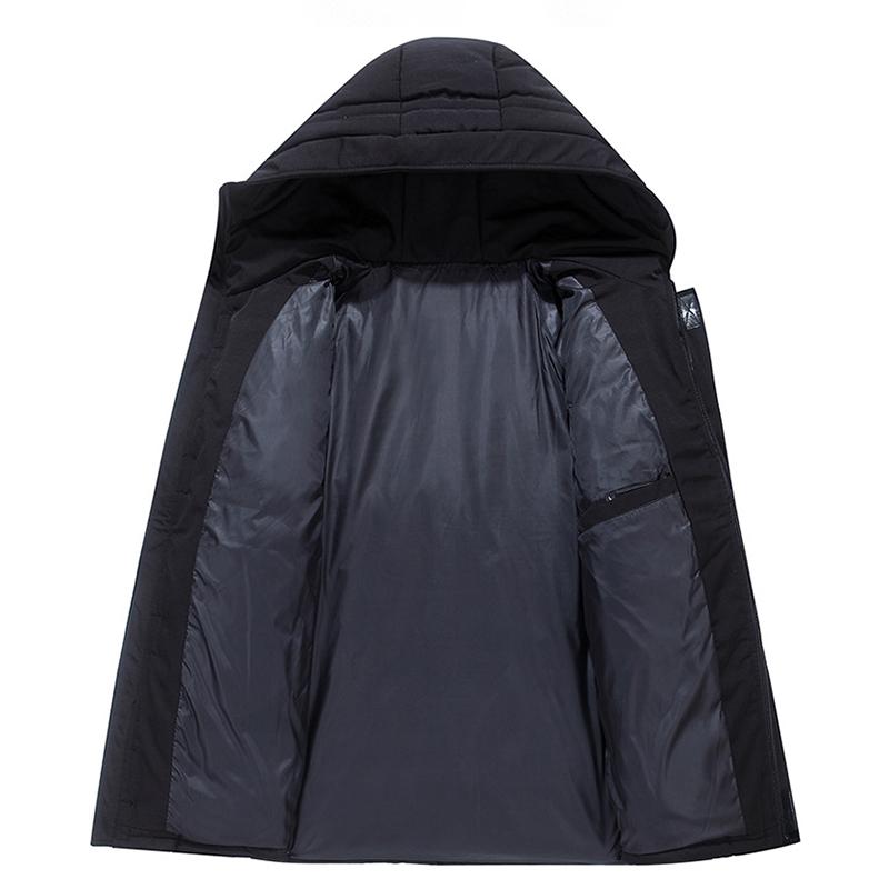 Short High-end Down Jacket for Men and Women Trendy Brand Thickened High-down Hooded Three-bar Down Jacket Flight Jacket