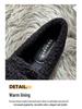 Women's Thick-Soled Furry Loafers, Autumn & Winter Lamb's Wool Bean Shoes, Plus Velvet Cotton, Sizes 41-43 Available