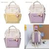 Forest Fairy Princess Nylon Backpack Lightweight Waterproof Trendy Student Bag For Girls