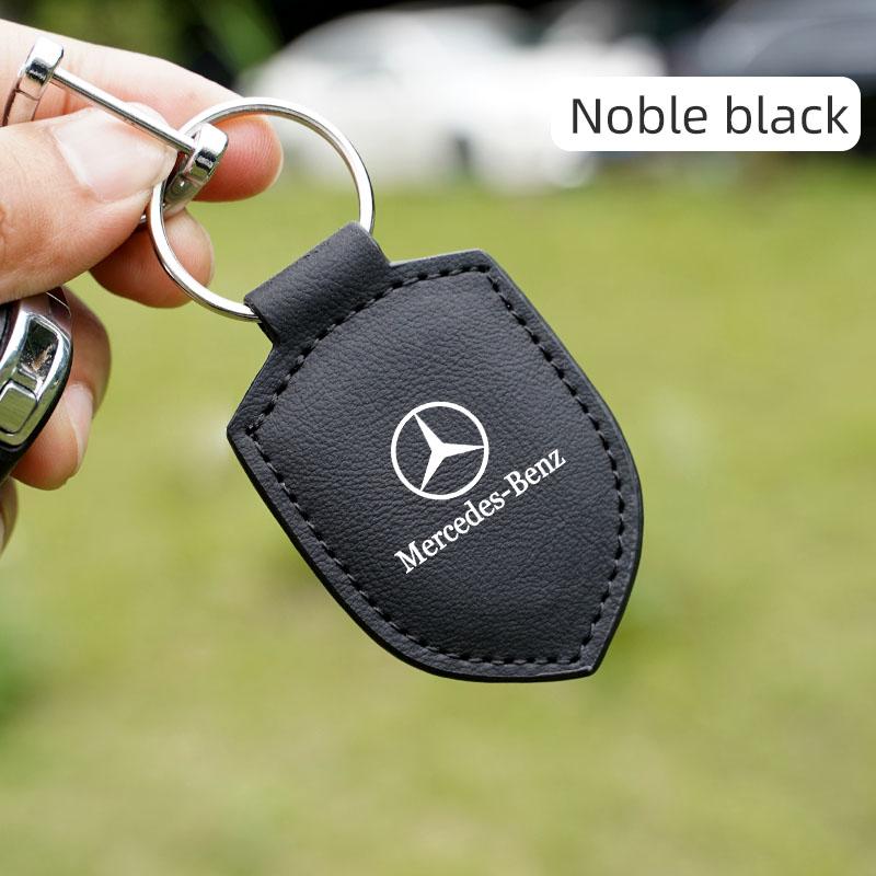 

GLC GLB Брелок от потери для автомобиля Кожаный Брелок для ключей Автомобильный Ключ для Mercedes Benz AMG W168 W203 W206 W220 W205 A180 W211 W212 W чёрный