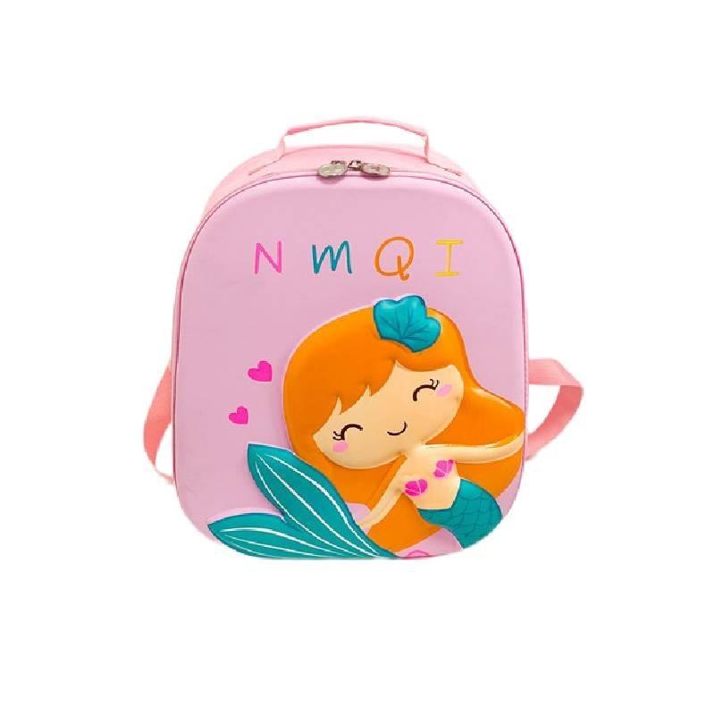 Blue Rocket Cartoon School Bag Eva Breathable Wear-resistant Shockproof Lightweight