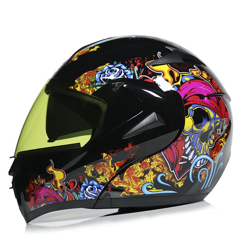 Cross-border Electric Motorcycle Male Helmet Electric Vehicle Helmet Female Face-off Helmet Full Helmet Four Seasons Motorcycle Safety Helmet