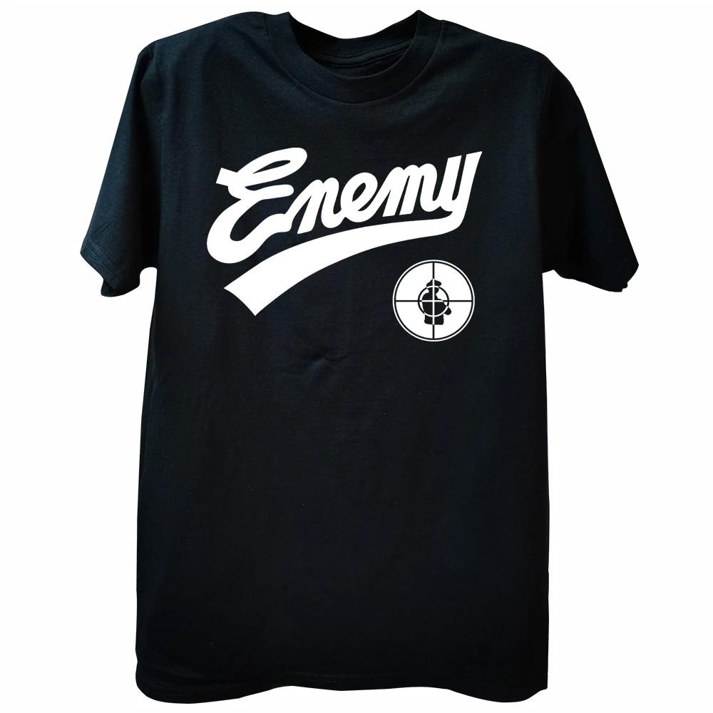 Public Enemy Fight The Power 1989 Baseball T-skjorte Topper Rund Hals Kort-Erme Mote T-skjorte Klær Casual Basic T-skjorter