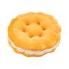 Round Plush Cookie Cushion With Pp Cotton Filling For Sofa Bed Office Napping Support