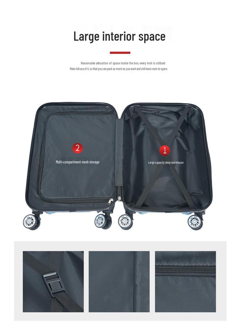 Universal Trolley Case Set: 28"/24"/20"/12" ABS Luggage with Wheels