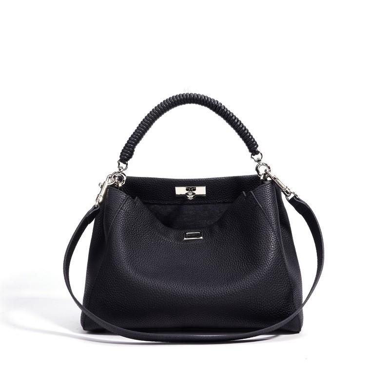 

New Style Commuting High-end Handbag Women Large Capacity Niche Authentic Leather Fashionable Cross-body Bag 29x11x21cm